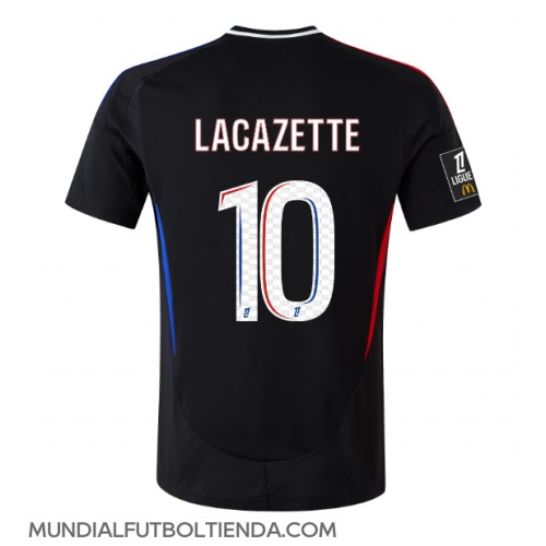Camiseta Olympique Lyonnais Alexandre Lacazette #10 Segunda Equipación Replica 2024-25 mangas cortas